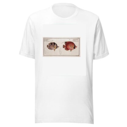 1. Chaetodon Setifer, The Bristle-Chetodon; 2. Chaetodon Falcula, The Sickle-Chetodon. by Marcus Elieser Bloch T-Shirt