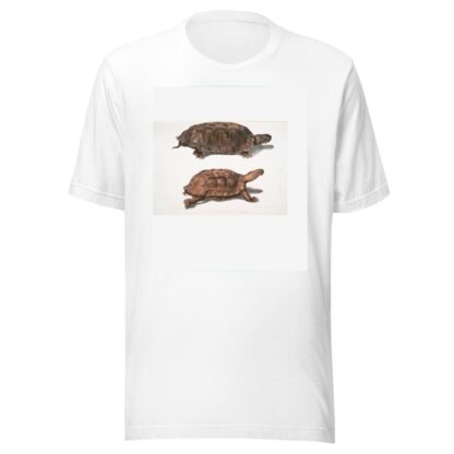 1. Flat Backed Terrapin, Emys platynotha; 2. Spinose Land Terrapin, Geoemyda spinosa. by John Edward Gray T-Shirt