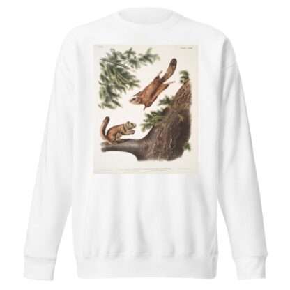 1. Pteromys sabrinus, Severn River Flying Squirrel; 2. Pteromys alpinus, Rocky Mountain Squirrel. by John Woodhouse Audubon Sweatshirt