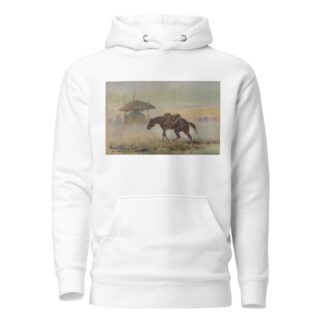 Saddled horse by Józef Ryszkiewicz Hoodie