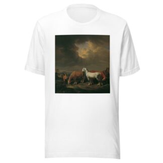 Fünf Ackerpferde by Johann Baptist Dallinger von Dalling T-Shirt