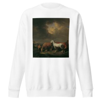 Fünf Ackerpferde by Johann Baptist Dallinger von Dalling Sweatshirt