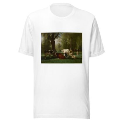 Landscape With Cattle And Sheep by Constant Troyon T-Shirt