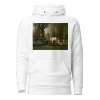 Landscape With Cattle And Sheep by Constant Troyon Hoodie