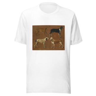 Study Of Four Pointers by Jacques-Laurent Agasse T-Shirt