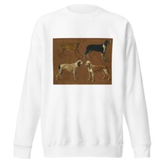 Study Of Four Pointers by Jacques-Laurent Agasse Sweatshirt