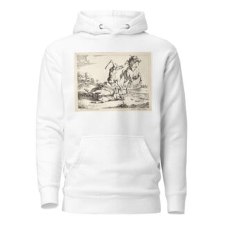 Æseldriver, der slår en hest Fablen om æslet og hesten by Marcus de Bye Hoodie