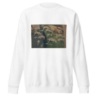 Muttersau und Ferkel, Studien zum Schweinekoben by Max Liebermann Sweatshirt