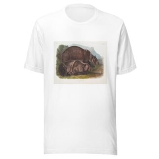 Ursus ferox, Grizzly Bear. Males. by John Woodhouse Audubon T-Shirt