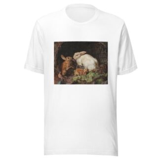 A Family of Hares by Friedrich Heimerdinger T-Shirt