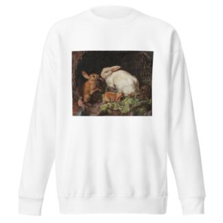 A Family of Hares by Friedrich Heimerdinger Sweatshirt