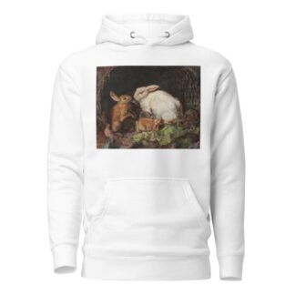 A Family of Hares by Friedrich Heimerdinger Hoodie
