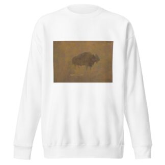 Buffalo in a Sandstorm by Albert Bierstadt Sweatshirt