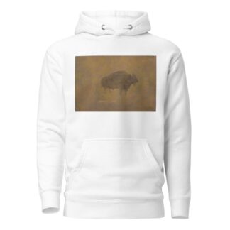 Buffalo in a Sandstorm by Albert Bierstadt Hoodie