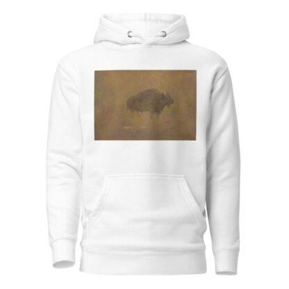 Buffalo in a Sandstorm by Albert Bierstadt Hoodie