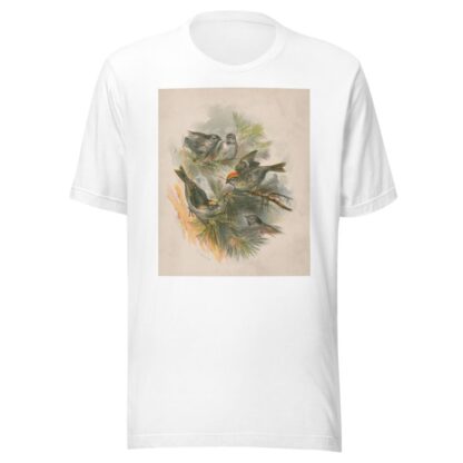 Birds on pine boughs by Henry Walker Herrick T-Shirt