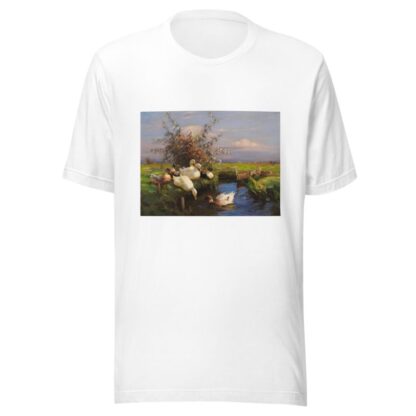 Sieben Enten am Graben by Alexander Koester T-Shirt