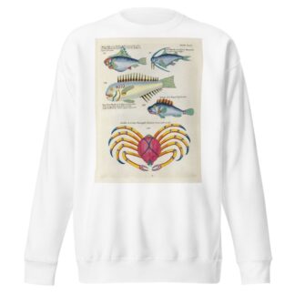 Poissons, ecrevisses et crabes, de diverses couleurs et figures extraordinaires.. Pl.066 by Louis Renard Sweatshirt