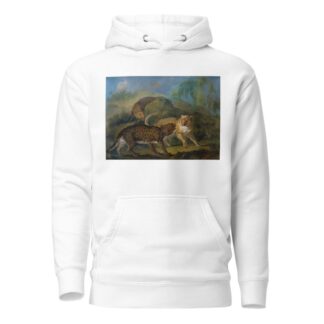 The Three Leopards by Jacques-Charles Oudry Hoodie
