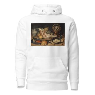 Still Life With Leg Of Veal, Insects And Titmouse by Georg Flegel Hoodie