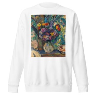 Blumenstilleben mit Zinnien by Edmund Conrad Ferdinand von Freyhold Sweatshirt