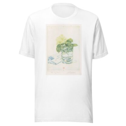 Letter next to a vase with a rose by Henri-Charles Guérard T-Shirt