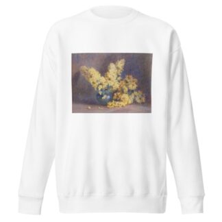 Yellow blossom and rosemary by Margaret Stoddart Sweatshirt