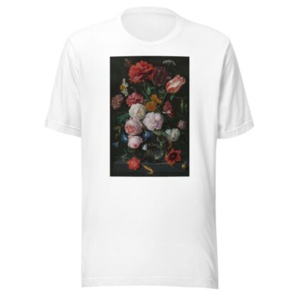 Still Life with Flowers in a Glass Vase by Jan Davidsz de Heem T-Shirt