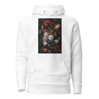 Still Life with Flowers in a Glass Vase by Jan Davidsz de Heem Hoodie