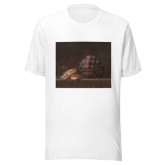Basket of Plums by Anne Vallayer-Coster T-Shirt