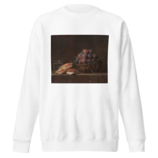 Basket of Plums by Anne Vallayer-Coster Sweatshirt