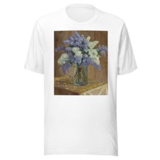 Still Life With Lilacs by Nikolai Bogdanov-Belsky T-Shirt