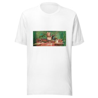 Nature morte aux instruments de musique et buste de Carpeaux by Louise Catherine Breslau T-Shirt