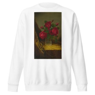 Jacqueminot Roses by Martin Johnson Heade Sweatshirt