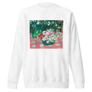 Anémones Et Eucalyptus by Theo van Rysselberghe Sweatshirt
