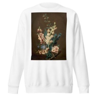 Branche de pommier et pieds d’alouettes, avec un vol d’abeille by Jean-Baptiste Gallet Sweatshirt