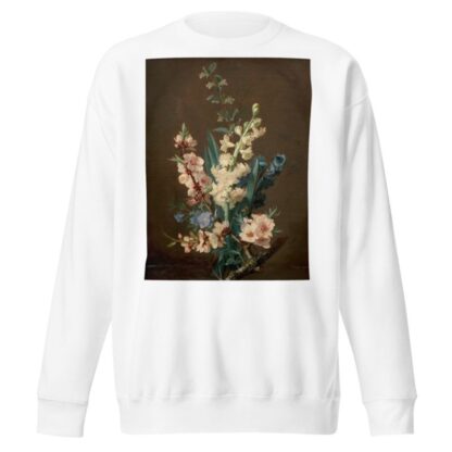 Branche de pommier et pieds d’alouettes, avec un vol d’abeille by Jean-Baptiste Gallet Sweatshirt