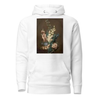 Branche de pommier et pieds d’alouettes, avec un vol d’abeille by Jean-Baptiste Gallet Hoodie