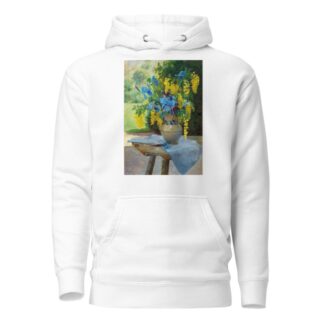 A Floral Bouquet with Irises and Laburnum by Ella Wetzko-Ehrenberger Hoodie