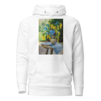 A Floral Bouquet with Irises and Laburnum by Ella Wetzko-Ehrenberger Hoodie