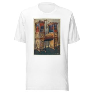 The sisters inlaid double secrétaire and bookcase cabinet by Edwin Foley T-Shirt