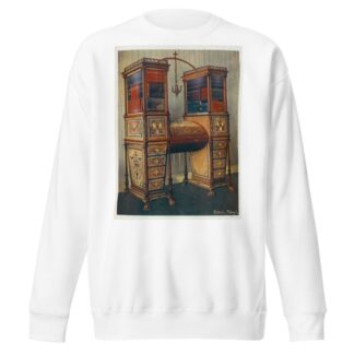 The sisters inlaid double secrétaire and bookcase cabinet by Edwin Foley Sweatshirt