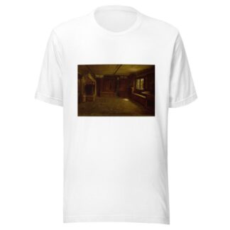 Farm Interior by Adolph Tidemand T-Shirt