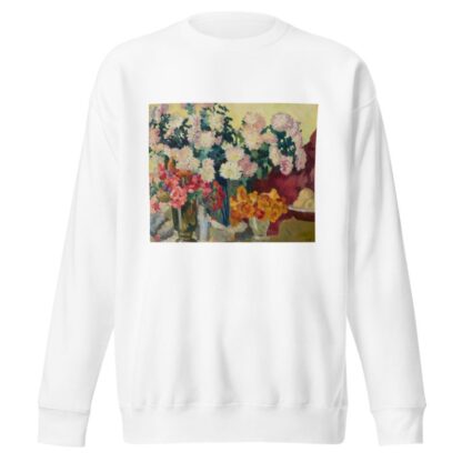 Trois vases de fleurs, assiette de pommes by Louis Valtat Sweatshirt