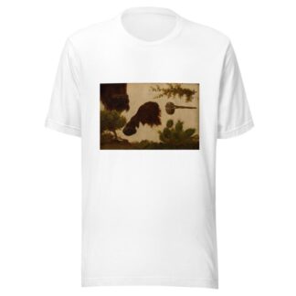 Study for ‘The Wounded Buffalo’; hill sage, buffalo head and hoof, bull berry, stone axe and cactus … by Charles Ferdinand Wimar T-Shirt