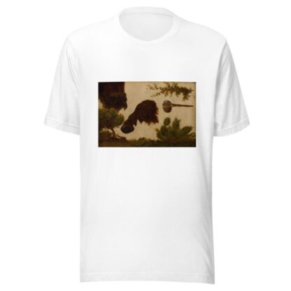 Study for ‘The Wounded Buffalo’; hill sage, buffalo head and hoof, bull berry, stone axe and cactus … by Charles Ferdinand Wimar T-Shirt