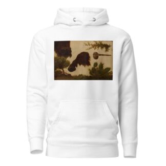 Study for ‘The Wounded Buffalo’; hill sage, buffalo head and hoof, bull berry, stone axe and cactus … by Charles Ferdinand Wimar Hoodie