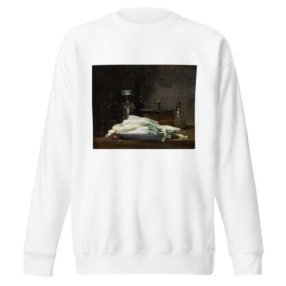Still Life With Asparagus by Denis Pierre Bergeret Sweatshirt