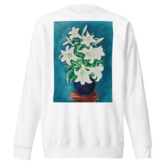 Vase de lys by Moïse Kisling Sweatshirt