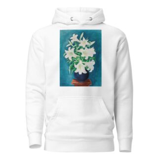 Vase de lys by Moïse Kisling Hoodie